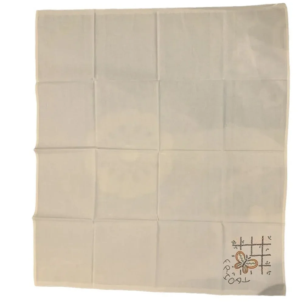 Hand Embroidery Beige Kitchen - Bathroom Days Of The Week  (7) 35” X 31” Clothes